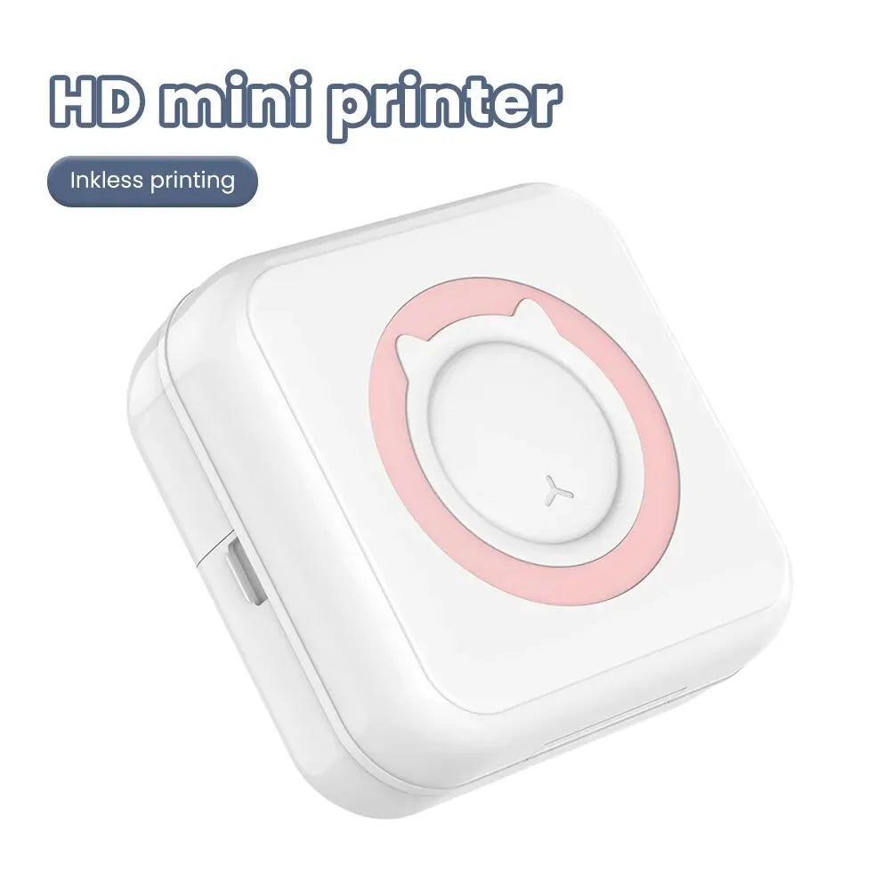 Mini Printer: Portable Bluetooth Wireless Printer for Android and iOS - Print Stickers Anywhere!"